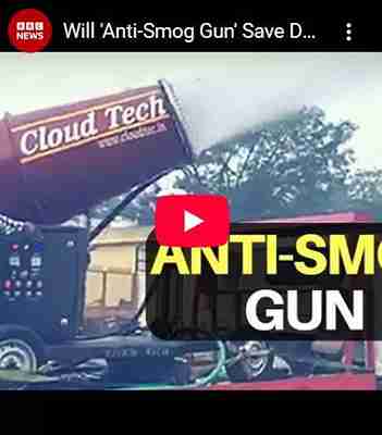 Anti-Smog Gun in Action