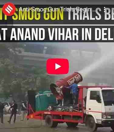 Anti-Smog Gun in Action