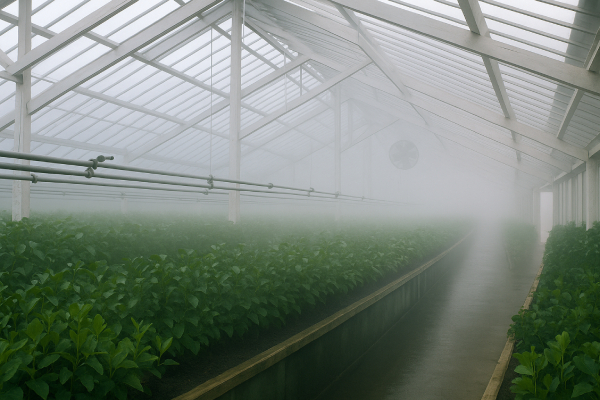Humidification System for Mushroom Plants Humidification System for Mushroom Plants