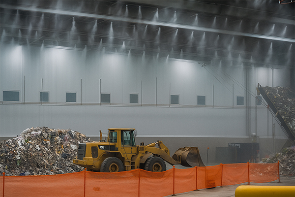 Odor Control System for Garbage Dumping